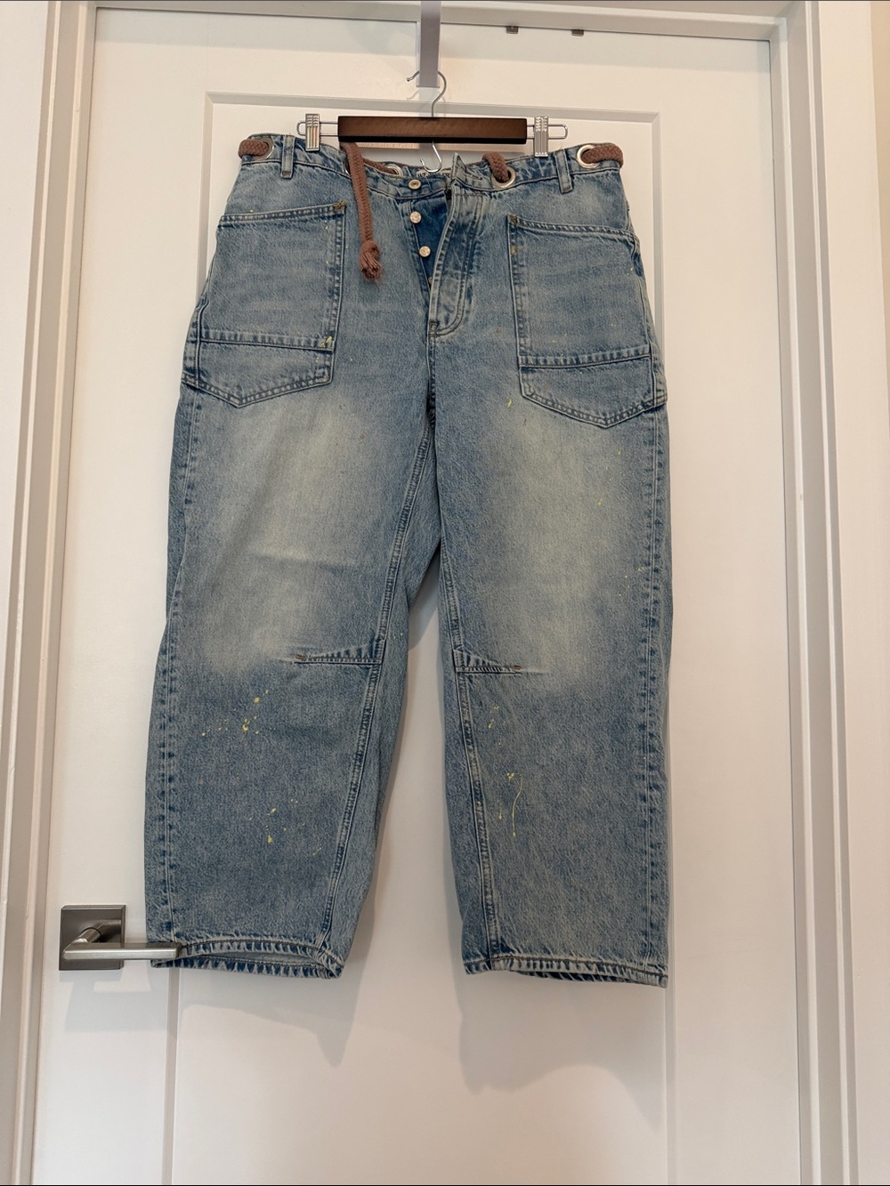 Free people We the Free- Blue Workwear Carpenter Jeans - Women's